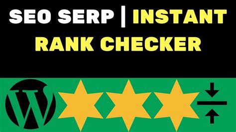 check serp rankings.